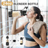 Portable Personal Blender for Smoothies, 24Oz USB-C Rechargeable Blender Cup Bottle with Sip Spout, Travel Lid,