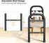 2-Tier, 33.747.5 18 Closet, STO STO Long Expandable Shoe Rack Adjustable Length Shoe Organizer, Metal Shoes Storage