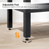 2-Tier BF91BZ01 HOOBRO End Table, Small Side Table with Storage Shelves, Nightstand with Faux Rattan Decoration
