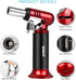 Semlos Refillable Butane Torch with Fuel Gauge - Adjustable Flame Kitchen Lighter for DIY, Creme Brulee, Soldering