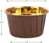 EUSOAR 100pcs 3.5 oz Aluminum Foil Cupcake Ramekins, Muffin Liners, Little Foil Cups for Baking
