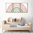 3Pcs 12x16in Rainbow Canvas Wall Art - Colorful Boho Nursery Wall Decor - Positive Affirmation Kids Heart Picture