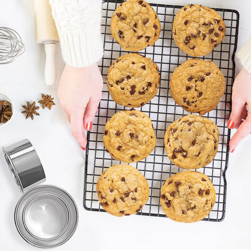 ALLTOP Circle Biscuit Cutter Set 3PC Round Stainless Steel Baking Supplies for Effortless Cookie Shaping
