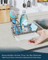Consumest Sponge Holder for Kitchen Sink, Sink Caddy Organizer with Removable Drip Tray for Countertop