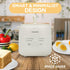 Electric Egg Maker with Auto Shut Off and Alarm, Smart Egg Cooker for Hard Boiled, Soft Boiled, and Steamed Eggs