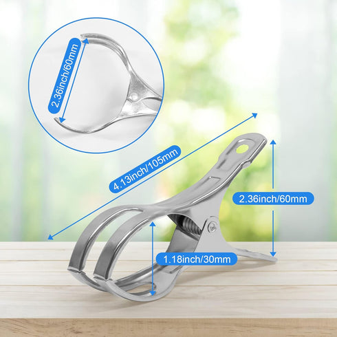 Coideal Beach Towel Chair Clips - 10 Pack Heavy Duty Stainless Steel Pool Cover Clips for Windproof Sunbed Lounge