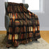 XSMEI 40"x50" Blanket with Books on It, Soft Warm Fleece Throw Blankets for Book Lovers Gift Ideas, Vintage Library