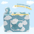 2-in-1 ALIMORDEN Kids Flip Out Ultra-Soft Snuggle Foam Filled Chair, Blue