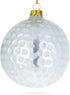 Textured Golf Ball Blown Glass Christmas Ornament