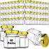 60 Pcs Small Glass Containers with Airtight Lids - 1.5 oz Mini Honey Jars for DIY Gifts