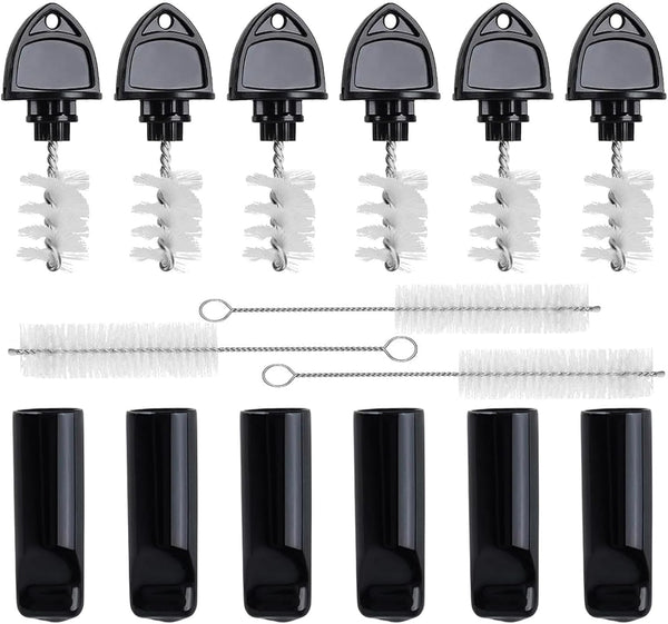MRbrew Beer Faucet Cap & Plug Covers, 15 Pack Beer Tap Cap Plug Brush, Cleaning Kit for Kegerator Draft Beer Faucet
