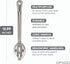 Perforated Stainless Steel Spoon - Serving Slotted Spoons for Restaurant - Large Metal Commercial Tablespoon for Cooking 3 Pcs