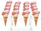 ELEGICKLIP Acrylic Ice Cream Cone Cupcake Stand with 16 Holes - Great for