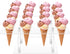 ELEGICKLIP Acrylic Ice Cream Cone Cupcake Stand with 16 Holes - Great for