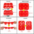 Silicone Large Muffin Pan 2 Pack, Non-Stick Jumbo 6 Cup Cupcake Molds, Perfect for Egg Muffin, Big Cupcake
