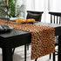 PIEPLE 108 inche Leopard Print Table Runner-Cotton linen-Long Cheetah Print Dresser Scarves,Animal Tablerunner