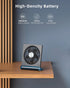 Koonie Portable Desk Fan, 3.5-20hrs Battery Operated Small USB Fan with Ultra Quiet 220° Tilt Folding