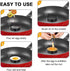 4 Pack Stainless Steel Egg Ring Molds, Non-Stick Metal Shaper Circles for Fried Egg McMuffin Sandwiches