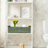 Round Paper Rope Storage Basket, Wicker Baskets for Organizing with Handle, Decorative Storage Bin for Toilet Paper,