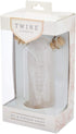 2-In-1 Pack 1 Twine Oil and Vinegar Cruet Bottle with Cork Stoppers, Olive Oil and Balsamic Vinegar Dispenser, Hand