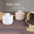 3" Counter, MARBLOUS KRAFTS Marble Salt Cellar with Lid White Salt Box, Stone Salt Container & Spice Jars, Stone Salt
