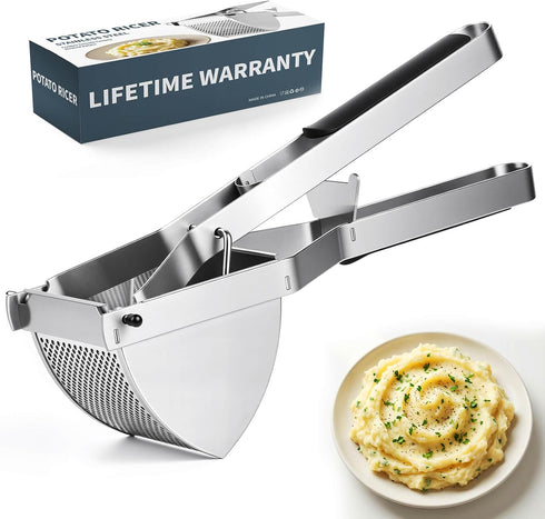 SPEENSUN Potato Ricer, Heavy Duty Stainless Steel Potato Masher for Fluffy Mashed