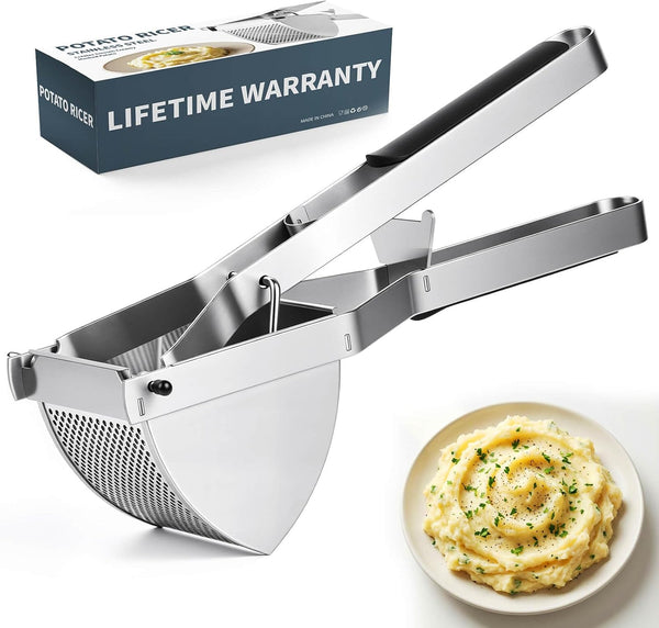 SPEENSUN Potato Ricer, Heavy Duty Stainless Steel Potato Masher for Fluffy Mashed