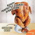 2 Pack- 18lb Sittin' Turkey & Chicken Combo Ceramic Roaster for BBQ, Oven, Grill- Vertical Beer Can Poultry Steamers
