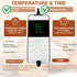 BLUBYEES Digital Kombucha Heating Wrap with Precise Temperature Control and Timer Function - Kombucha Starter Kit, the