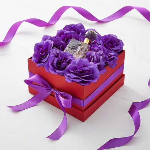 Bright Creations 50 Pack Purple Roses Artificial Flowers Bulk, 3 Inch Stemless Fake Silk for Wedding Decorations
