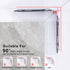 2 Pack Bakzon Acrylic Corner Shelves, Adhesive Shower Caddy Organizer for Tile Walls, Wall Mounted Clear Bathroom