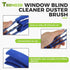 Air Conditioning Brush Tool, Window Blind Cleaner Duster Brush, Steel AC Evaporator Comb Tool