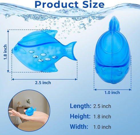 Funmit 12 Pack Humidifier Cleaner Fish, Compatible with Humidifiers and Fish Tanks, Blue Cleaning Fish