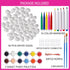 50 Max Fun Pcs White Blank Easter Eggs Ornaments Bulk Decoration for Craft Hanging Plastic Artificial Eggs with Rope