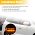 uxcell Right Side Rear View Mirror Turn Signal Amber Light Indicator for Hyundai Veracruz Santa Fe 2007-2012