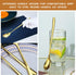 Long Handle 9.5 Inch Iced Cream Spoons, Stainless Steel Cocktail Stirring Spoons Set of 6 for Dessert