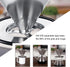 LHS Stainless Steel Pour Over Coffee Dripper - Reusable Metal Cone Filter - Single Cup Coffee Maker 1-4 Cup