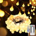 suddus Globe String Lights Bedroom, 50 Led Fairy Lights Plug in, Indoor