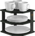 Countertop Bambuesi Plate Organizer for Cabinet - Corner Cabinet Organizer and Kitchen Cabinet Organizer Shelf, Kitchen