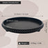Hodeframe 12in Countertop Coffee Table Tray : Decorative Tray Ottoman Black Round Wood for Coffee Table Decor,Candle