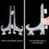 Wilzing 100 Pieces 3 Inch Clear Plastic Easel Stands, Mini Acrylic Plate Stand Holders for Display Picture Frame,