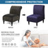 lihuitong Armless 2 Armless Armless Chair Slipcover Pieces Printed Accent Chair Cover Stretch Spandex Slipper Chair