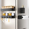 Mystozer Magnetic Spice Rack for Refrigerator,4 Pack Magnetic Shelf,Fridge Magnet Organizer with