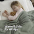 KyraHome 100% 60"x80", Summer, Organic Cotton Throw Blankets, Plant Dyed, Lightweight Warm, Gauze Soft Muslin Blankets