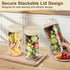 24oz 9 Pack Overnight Oats Containers with Lids, Wide Mouth Mason Jars with Lids, Glass Jars with Airtight lid for Chia