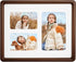 8x10 Collage Picture Frame Natural Walnut Solid Wood, 4x6 Collage Photo Frame
