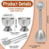 vibedor Set 5, 1 2 2 Egg Cups & Cracker of Stainless Steel Egg Topper Cutter - Egg Holders for Soft Boiled Eggs - Egg