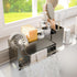 Kitchen Sink Caddy Organizer, Sponge Holder for Kitchen Sink with Upgraded Extra-Wide
