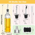 MEIDAYAI 2 Set 2 4 Labels,1 1 Olive Oil Dispenser Bottle, Pcs Glass Oil Bottle for Kitchen, Oil and Vinegar Dispenser