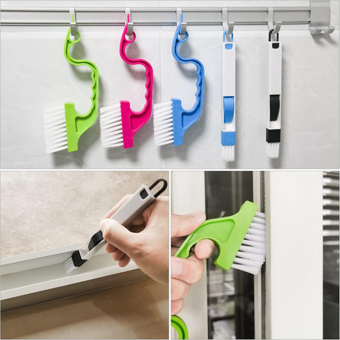 Hand-held Groove Gap Cleaning Tools, Window Track Cleaning Brush, Crevice Brushes for Deep Cleaning
